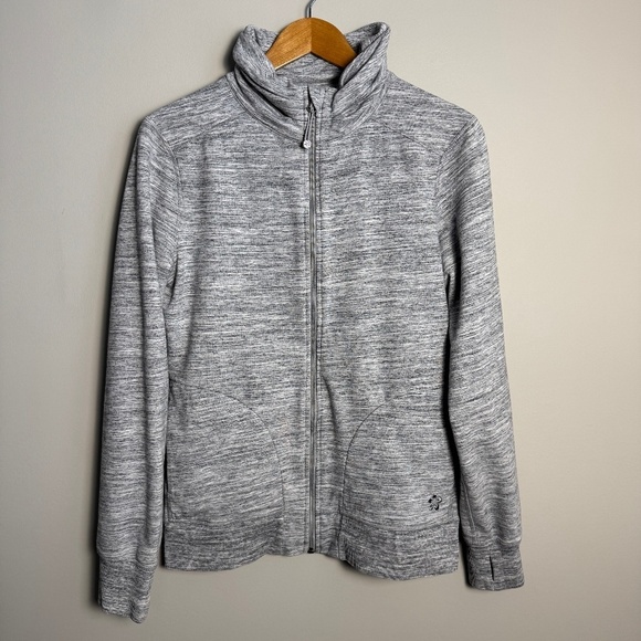 Tuff Athletics Women's Full Zip Light Fleece Lined Athletic Jacket Gray‎ Medium - Picture 1 of 12